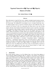 Vigesimal Numerals on Ifẹ̀ (Togo) and Ifẹ̀ (Nigeria) Dialects of Yorùbá