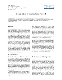 A Comparison of Exoplanet Retrieval Tools