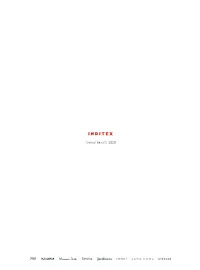Annual Results 2020 FY20 Results a Year Dominated by the Pandemic and Key to the Transformation of the Company Inditex Exceeds € 1.1 Billion Net Profit