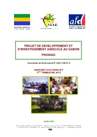 PADAP Rapport Trimestriel