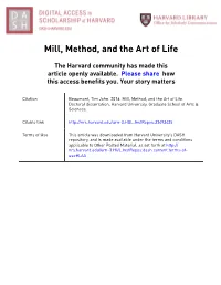 Mill, Method, and the Art of Life