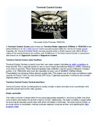 Terminal Control Center