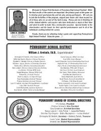 2019 Football Program