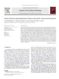 Genetic Detection and Quantification of Nosema Apis and N. Ceranae In