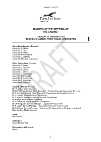 Minutes of the Meeting of the Cabinet
