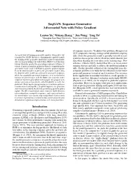 Seqgan: Sequence Generative Adversarial Nets with Policy Gradient
