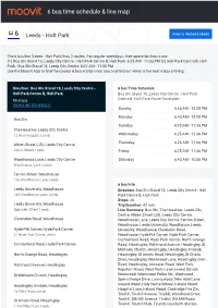 6 Bus Time Schedule & Line Route