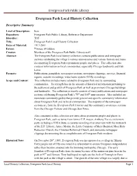 Evergreen Park Local History Collection