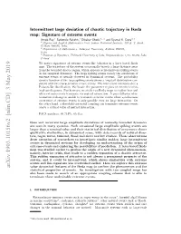 Intermittent Large Deviation of Chaotic Trajectory in Ikeda Map: Signature of Extreme Events Arnob Ray,1 Sarbendu Rakshit,1 Dibakar Ghosh,1, A) and Syamal K