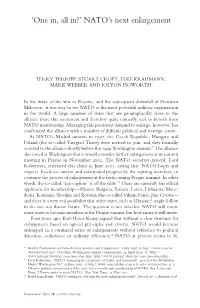 'One In, All In?' NATO's Next Enlargement