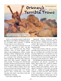 Orkney's Terrible Trows