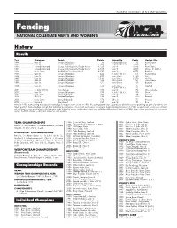 2006 Fencing Champ Record.Pdf