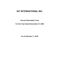 Annual Information Form