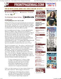 Frontpage Magazine.Com :: the Academy's Glass Ceiling by David French