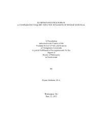 Guardian Politics in Iran: a Comparative Inquiry Into the Dynamics of Regime Survival