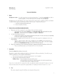 PHI 351 Nominalism