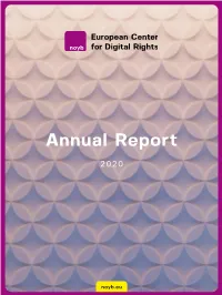 Annual Report NOYB 2020