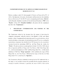 Chile FNE Merger Commitments