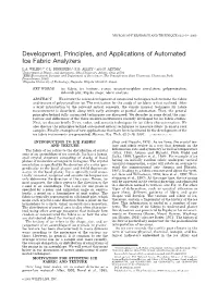 Development, Principles, and Applications of Automated Ice Fabric Analyzers