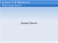 Linux 2.6 Memory Management