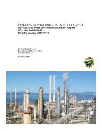 Phillips 66 Propane Recovery Project Recirculated DEIR