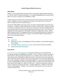 Sample Coding and Robotics Resources Sphero/SPRK Sphero Is