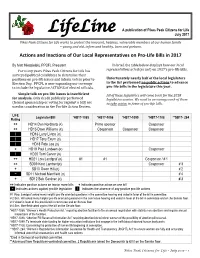 Actions and Inactions of Our Local Representatives on Pro-Life Bills in 2017