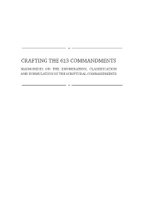 CRAFTING the 613 Commandments