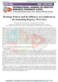 Drainage Pattern and Its Influence on Landforms in the Sumedang Regency, West Java