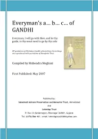 Everyman's A… B… C… of GANDHI