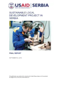 Final Report: Sustainable Local Development in Serbia