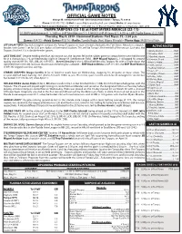 OFFICIAL GAME NOTES George M