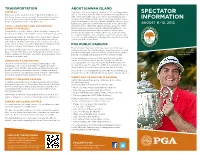 Spectator Guide