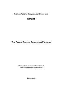 The Family Dispute Resolution Process