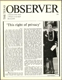 `This Right of Privacy'