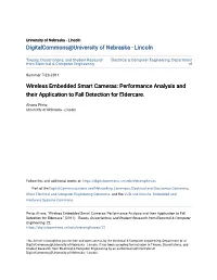 Wireless Embedded Smart Cameras: Performance Analysis and Their Application to Fall Detection for Eldercare