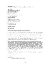 BEMP 2006 Vegetation Transect Summary Report