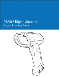 DS3508 Digital Scanner Product Reference Guide (P/N 72E-124801