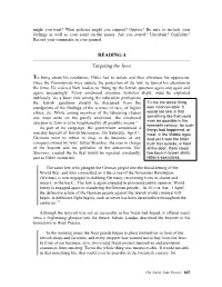 READING 4 Targeting the Jews