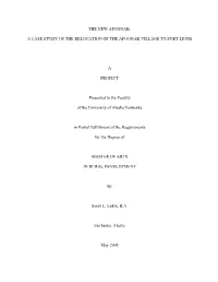 The New Afognak: a Case Study of the Relocation Of