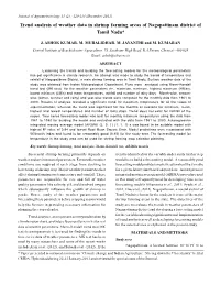Trend Analysis of Weather Data in Shrimp Farming Areas of Nagapattinam District of Tamil Nadu*