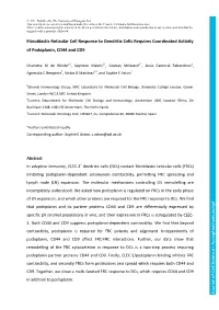 Fibroblastic Reticular Cell Response to Dendritic Cells Requires Coordinated Activity of Podoplanin, CD44 and CD9 Journal Of