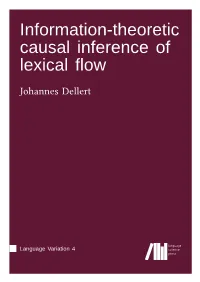 Information-Theoretic Causal Inference of Lexical Flow