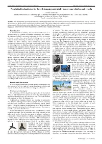 Non-Lethal Technologies for Forced Stopping Potentially Dangerous Vehicles and Vessels