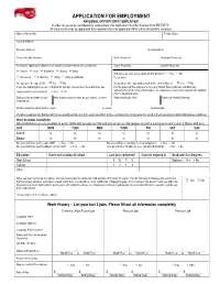 Red Lobster Job Application