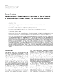 A Study Based on Remote Sensing and Multivariate Statistics