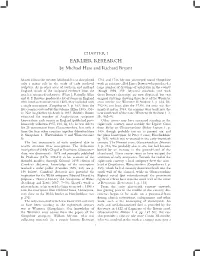 CHAPTER I EARLIER RESEARCH by Michael Hare and Richard Bryant