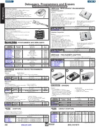 Debuggers, Programmers and Erasers Products May Be Rohs Compliant