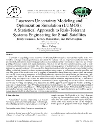 Lasercom Uncertainty Modeling and Optimization Simulation (LUMOS)