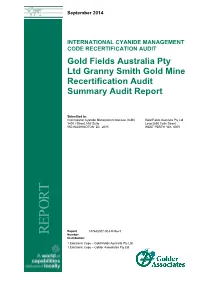 Summary Audit Report 2014